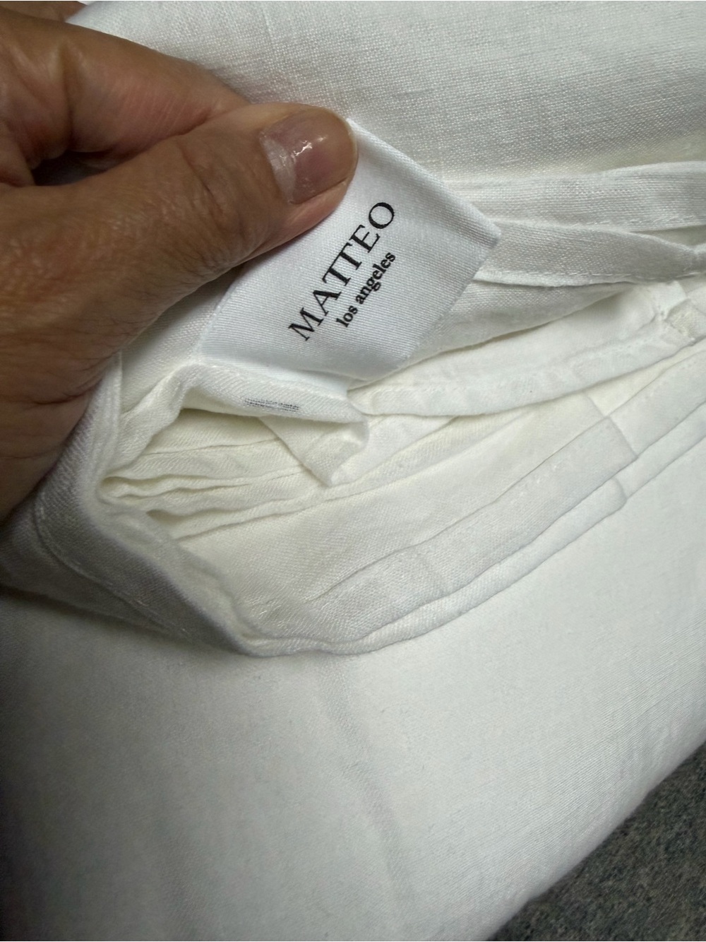 White Linen Sheet Set - Soft Breathable Bedding